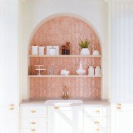 Borgo Crackle Pink Tile Low