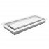 Floor Register Steel 4 x 10in White Flush Mount