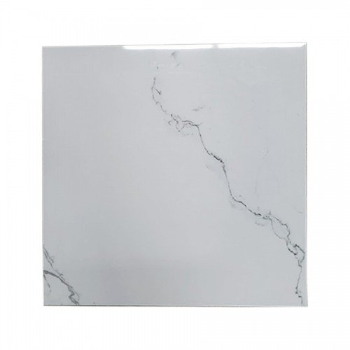 Glossy 24"X24" Floor Tile, Royal Statuario