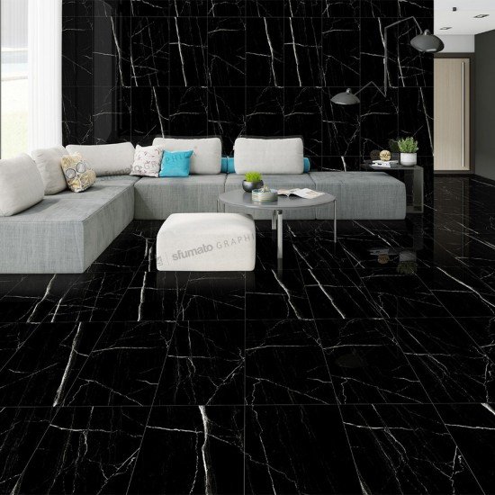 Royal Nero Marquina - 12"x24" Tile