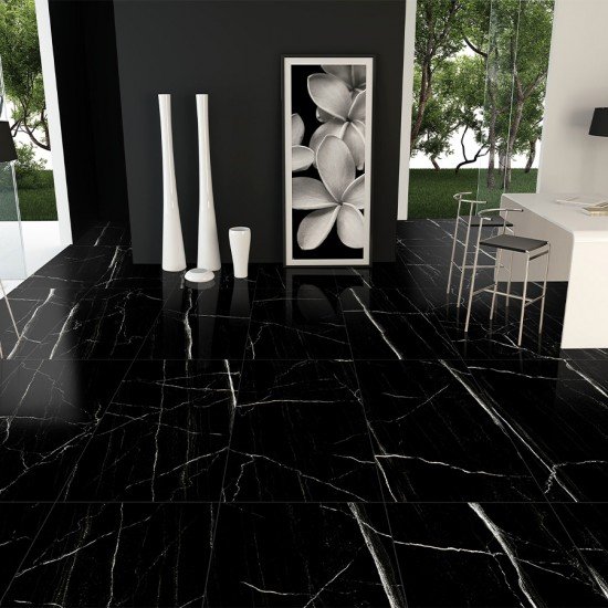 Royal Nero Marquina 24"x48" Tile