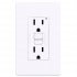 Decora 15-Amp GFCI Receptacle with Wall Plate White