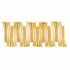 10PC Spring Door Stops 3in Brass Plated