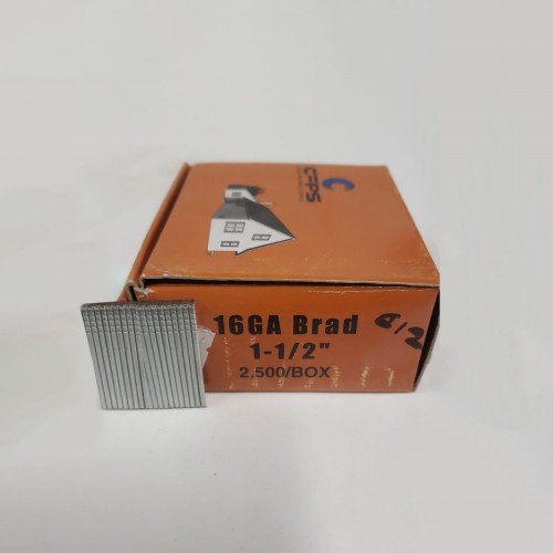 16GA Brad 1-1/2" - 2500/Box