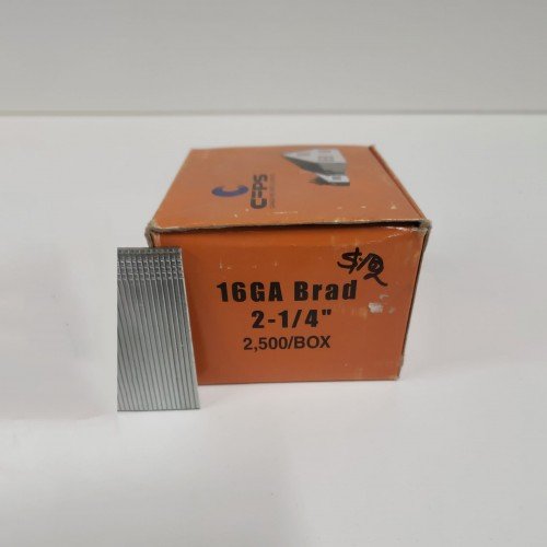 16GA Brad 2-1/4" - 2500/Box