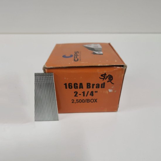 16GA Brad 2-1/4" - 2500/Box