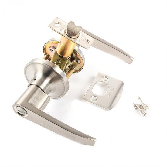 Door Lock Lever Privacy Stainless Steel