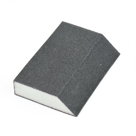 Angled Sanding Sponge 5inx3.5inx1in (100 Grain Size)