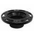 Abs Adj. Male Floor Flange 4in X 3in