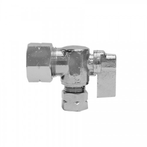 Comp.Quarter Turn Angle Stop Valve 5/8 Od x 3/8 Od