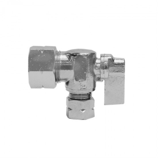 Comp.Quarter Turn Angle Stop Valve 5/8 Od x 3/8 Od