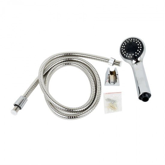 Hand Shower ABS Chrome 2 Spray Patterns 1.5m Flexible Hose w/Wall Mount