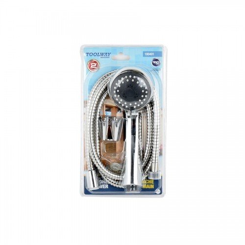 Hand Shower ABS Chrome 2 Spray Patterns 1.5m Flexible Hose w/Wall Mount