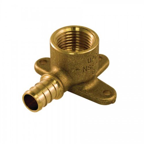 PEX Fitting Brass Elbow 90° Drop Ear ½ PEX x ½ FIP Lead Free