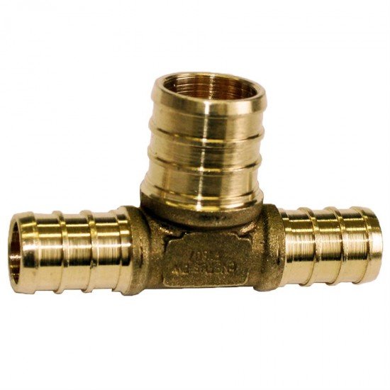 Pex Brass Tee ½ X ½ x ¾in