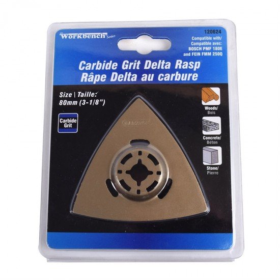 Multi Tool Carbide Grit Triangle Rasp for Stone Dia.80mm